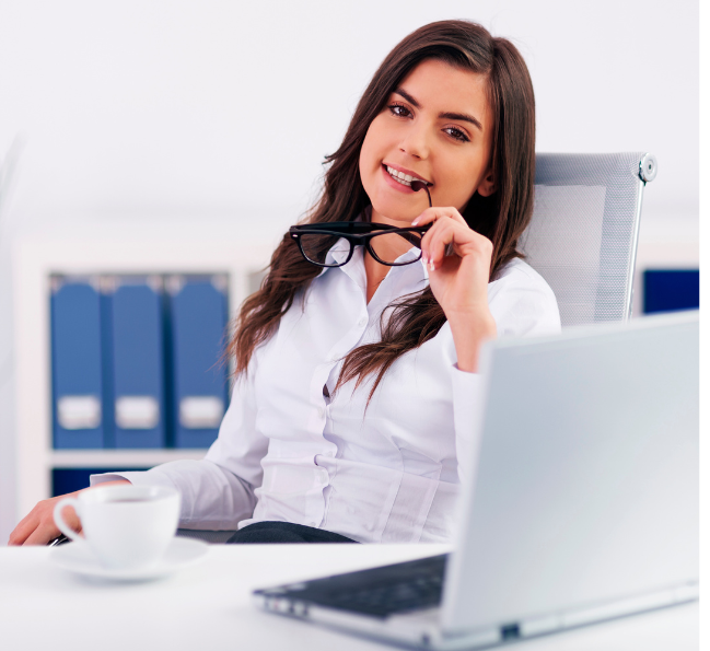 girld searching job on projob